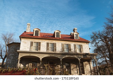 Harrisburg, Pennsylvania, United States - December 27, 2018: The John Harris-Simon Cameron Mansion