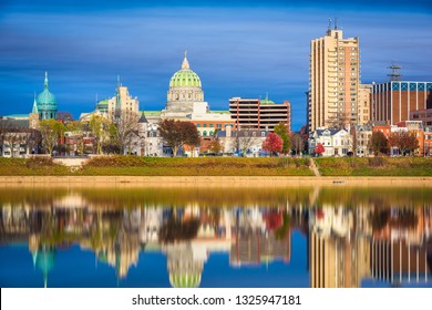 Harrisburg Pennsylvania Usa Downtown City Skyline Stock Photo 