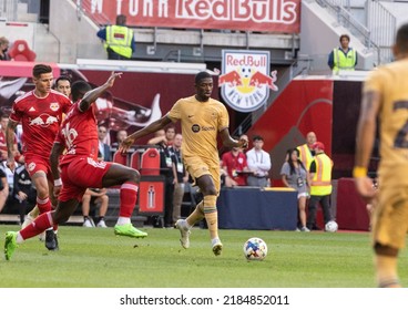 Harrison, NJ - July 30, 2022: Ousmane Dembele (7) Controls Ball During Friendly Match Against Red Bulls At Red Bull Arena