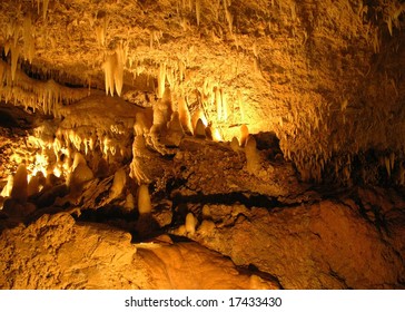 Harrison's Caves In Barbados.