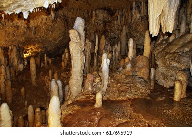 Harrison's Caves In Barbados, Caribbean Sea