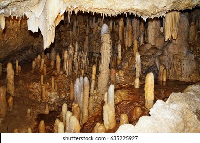 Harrison's Caves In Barbados, Caribbean Sea