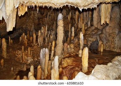 Harrison's Caves In Barbados, Caribbean Sea