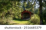 Harrity Covered Bridge, also known as Bucks Covered Bridge, is located near the borough of Lehighton, in Beltzville State Park. The Kingpost Truss bridge was built in 1841 and spanned 66 feet.