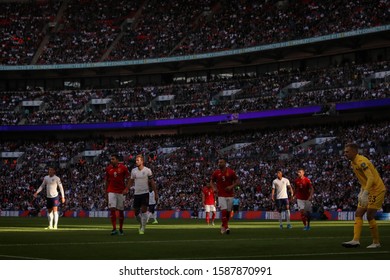 Harry Kane, Ross Barkley And Marcus Rashford Of England - England V Bulgaria, UEFA Euro 2020 Qualifier - Group A, Wembley Stadium, London, UK - 7th September 2019
