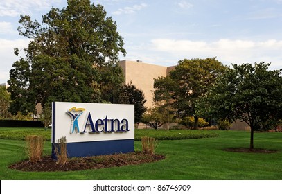 HARTFORD - SEPTEMBER 22: The Aetna World Headquarters In Downtown Hartford On September 22, 2011. Aetna Is The Third Largest Health Insurance Provider In The United States.