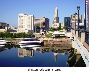 Hartford Skyline Reflection