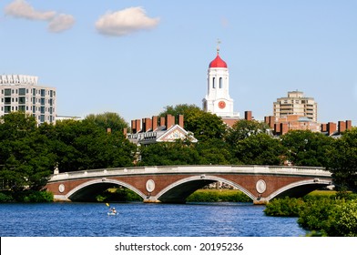 Harvard University footbridge on Charles River, Cambridge, Massachusetts - Powered by Shutterstock