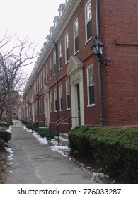 Harvard, USA - Feb 14, 2008 : Harvard University Campus In Winter Tim