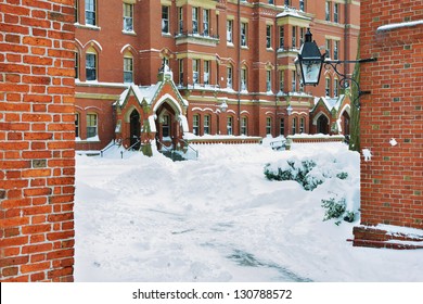 Harvard Yard In The Winter