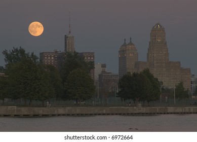 Harvest Moon over Buffalo
