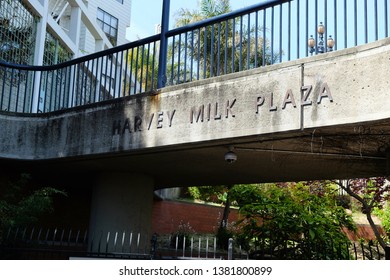 Harvey Milk Plaza Is A Transit Plaza At The Castro Muni Metro Subway Station Commemorating Harvey Milk, In San Francisco's Castro District, In The U.S. State Of California. Taken April 26, 2019