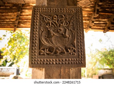 It has been said that the Embekka Devalaya may be the best place in the world, certainly in Sri Lanka to see the finest wood carvings of old. The main Temple or Maha Devalaya itself has two sections, 