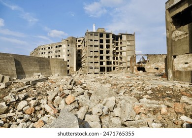 Hashima Island japan abandoned island - Powered by Shutterstock