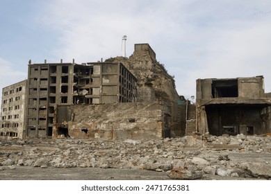 Hashima Island japan abandoned island - Powered by Shutterstock