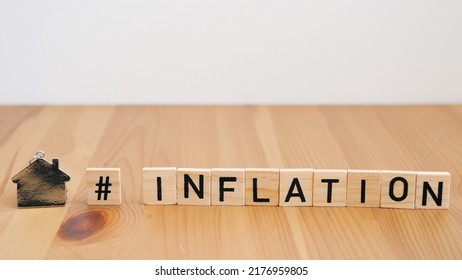 Hashtag Inflation. Inflation In The Construction Sector, Concept.