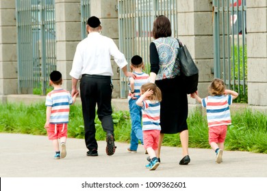 Hasidic Jewish Family