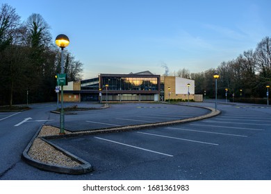 Haslemere, Surrey, England, United Kingdom, 24th Of March 2020. The Herons Leisure Centre Closed Due To Corronavirus, After Uk Givement Shut The Country Down.