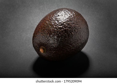 Hass Avocado On Black Background