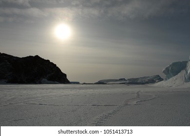 Haswell Islands In The Frozen Sea Of Davis, East Antarctica