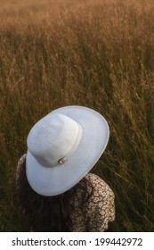 Hat in grass