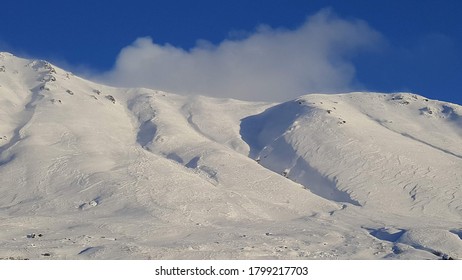 Hatcher Pass Snow Mountain In Alaska