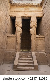 Hathor Shrine At The Temple Of Dendera .Qena . Egypt .