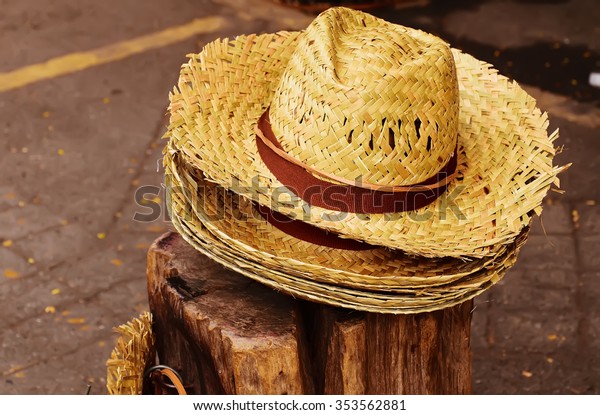 hat made of bamboo