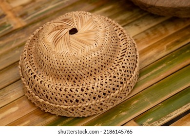 Hats made from natural materials of Thailand.