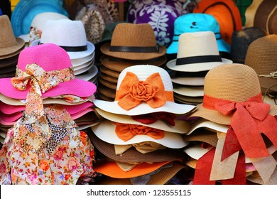 Hats showcase perspective market shop