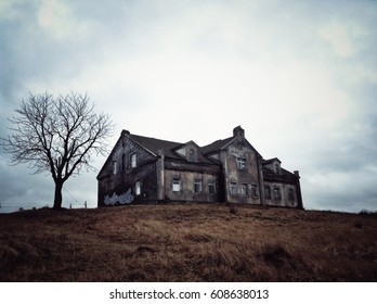 A haunted house in Belarus - Shutterstock ID 608638013