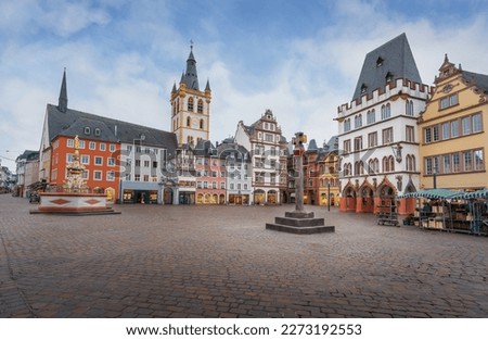 Hauptmarkt Square - Trier, Germany ストックフォト © 