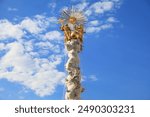 Hauptplatz (Main Square) in Linz, Austria. Plague Column monument.