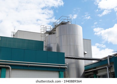 Hautapu, Cambridge, New Zealand - March 20, 2021: View Of Fonterra Hautapu Milk And Dairy Manufacturing Factory