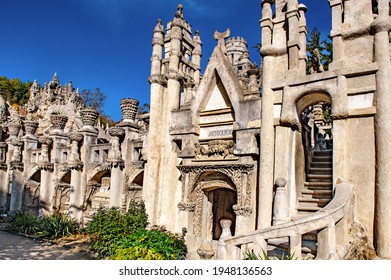 Hauterives, France - October 27 2010: Ideal Palace By Ferdinand Cheval