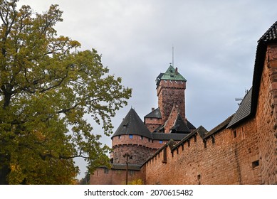 Haut-Koenigsbourg Castle In Autumn, Alsace,  France