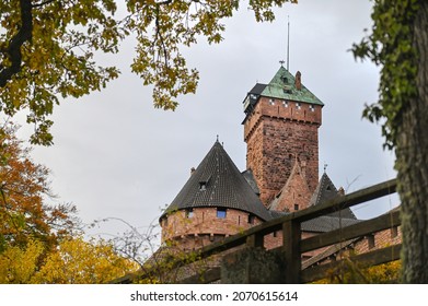 Haut-Koenigsbourg Castle In Autumn, Alsace,  France