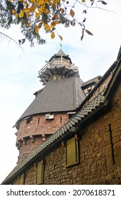 Haut-Koenigsbourg Castle In Autumn, Alsace,  France