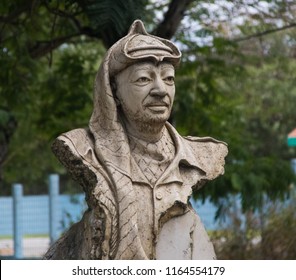 Havana, Cuba - 04/19/2017: A Statue Of Yasser Arafat