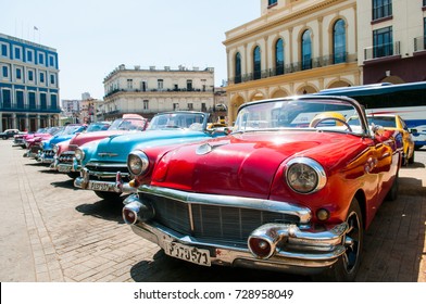 Havana Cuba Classic Cars - Shutterstock ID 728958049