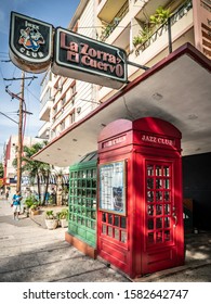 Havana, Cuba - June 18, 2018: Famous Jazz Club And Its Peculiar Entrance Through A Telephone Booth.