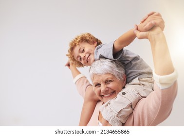 I have the best granny in the whole wide world. Shot of a grandmother giving her grandson a piggyback ride. - Powered by Shutterstock