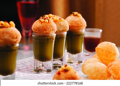 Have a panipuri shot with a completely new twist. This absolutely spicy delight will gratify your senses and leave you wanting for more. Here more is less.