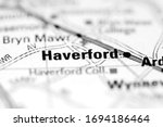 Haverford on a geographical map of USA