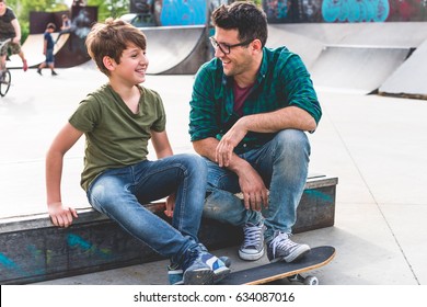 Having a good time in skate park - Powered by Shutterstock