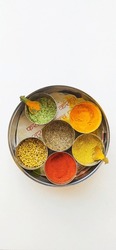 Having Small Amounts Stored In The Masala Dabba Means That They Will Stay Fresh Whilst You Can Keep The Rest Of The Spices Tucked Away In Airtight Containers Hidden Away In The Cupboard.