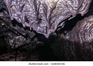 Hawaii, Inside Of Lava Cave.