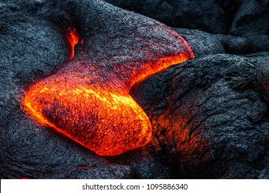 Hawaii Lava Flow On The Big Island