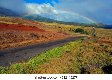 Hawaii Maui Hana Piilani Highway Rainbow