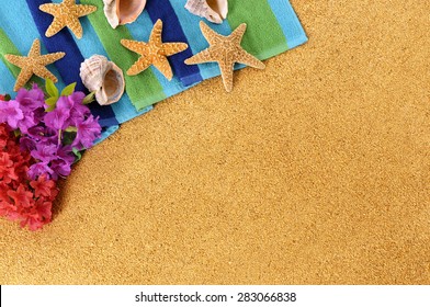 Hawaii Summer Beach Background Border Copy Space 